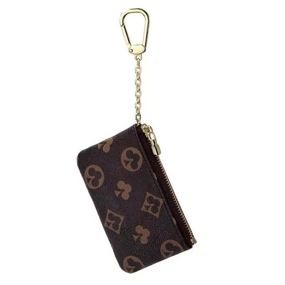 Brown Logo Keychain Wallet - New - Gift - Picture 5 of 6